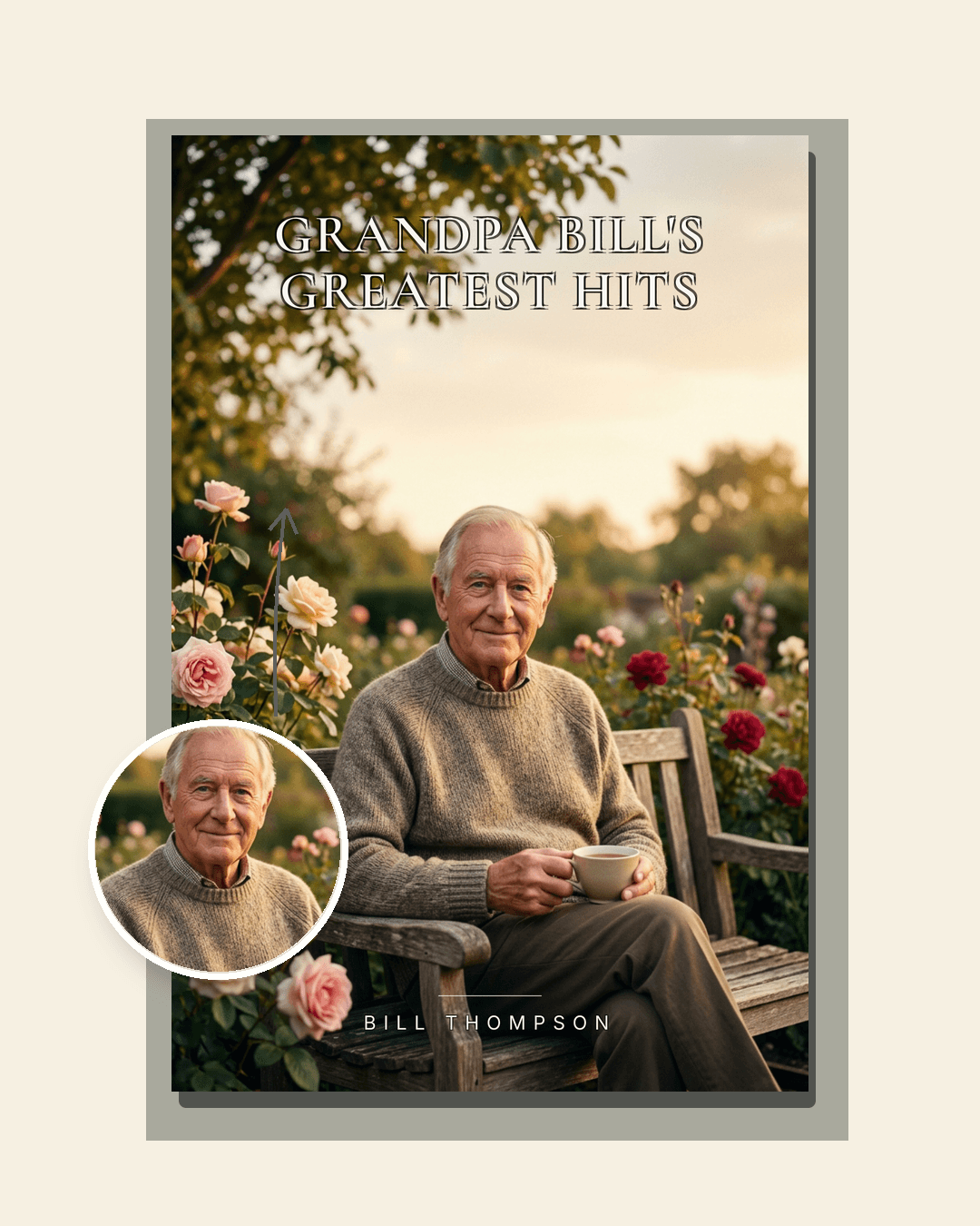 Personalised birthday gift book — "Grandpa Bill's Greatest Hits"