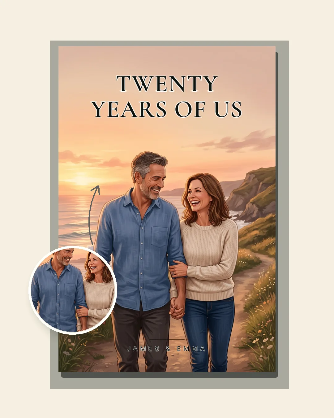 Personalised anniversary gift book — "Twenty Years of Us"